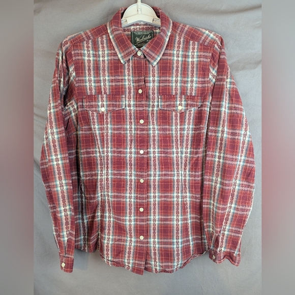 Woolrich Medium Plaid Button Down Shirt - Picture 1 of 8